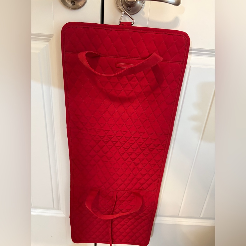 Vera Bradley Quilted Red Travel Cosmetic Bag